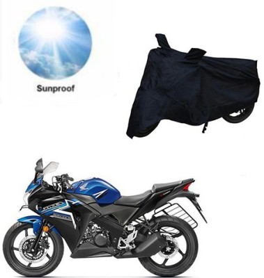 MMSSTAR Waterproof Two Wheeler Cover for Honda(CBR 150R, Black)