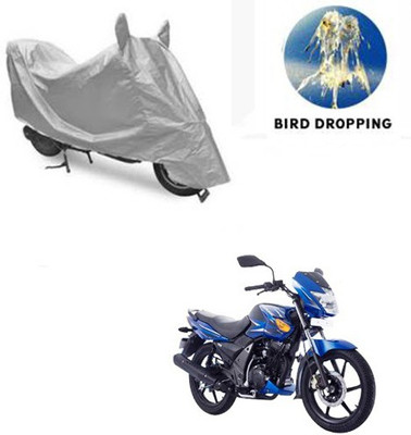 RPSENTTERPR Waterproof Two Wheeler Cover for TVS(Flame SR125, Silver)