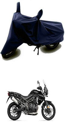 Vedika Collection Two Wheeler Cover for Triumph(Tiger 800 XR, Blue)