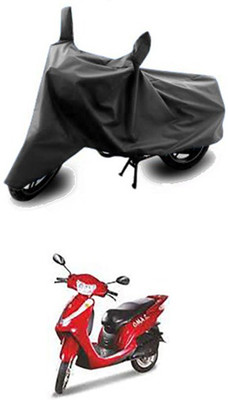 Vedika Collection Two Wheeler Cover for Lohia(Oma Star, Grey)