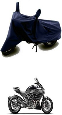 Wadhwa Creations Two Wheeler Cover for Ducati(Diavel, Blue)