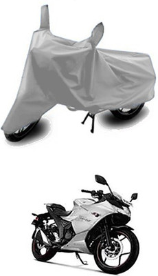 Wadhwa Creations Two Wheeler Cover for Suzuki(Gixxer SF, Silver)