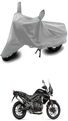 Wadhwa Creations Two Wheeler Cover for Triumph(Tiger 800 XR, Silver)