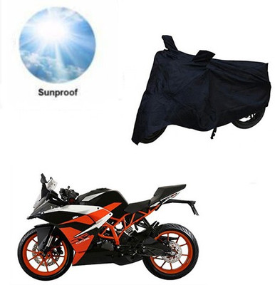 Mdstar Waterproof Two Wheeler Cover for KTM(RC 200, Black)
