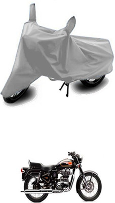 W proof Two Wheeler Cover for Royal Enfield(500, Silver)
