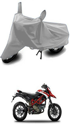 Vedika Collection Two Wheeler Cover for Ducati(Silver)