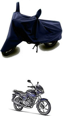 Vedika Collection Two Wheeler Cover for Bajaj(Pulsar, Blue)