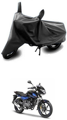 Vedika Collection Two Wheeler Cover for Bajaj(Pulsar 150 DTS-i, Grey)
