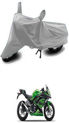Wadhwa Creations Two Wheeler Cover for Kawasaki(Ninja 300, Silver)