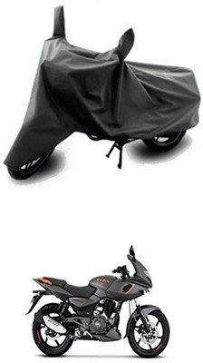 Vedika Collection Two Wheeler Cover for Bajaj(Grey)