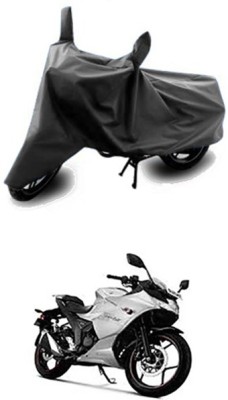 Vedika Collection Two Wheeler Cover for Suzuki(Gixxer SF, Grey)