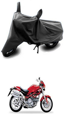 Vedika Collection Two Wheeler Cover for Ducati(Grey)