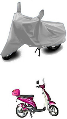 Wadhwa Creations Two Wheeler Cover for Avon(E Lite, Silver)