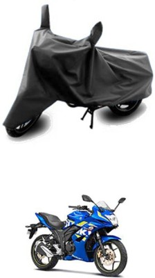 Vedika Collection Two Wheeler Cover for Suzuki(Grey)