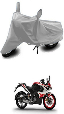 Wadhwa Creations Two Wheeler Cover for Bajaj(Pulsar RS 200, Silver)
