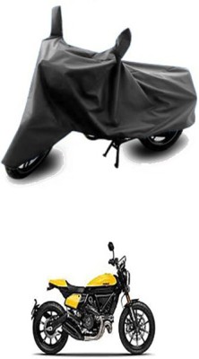 Wadhwa Creations Two Wheeler Cover for Ducati(Scrambler, Grey)