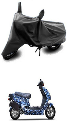 Vedika Collection Two Wheeler Cover for Hero(Grey)