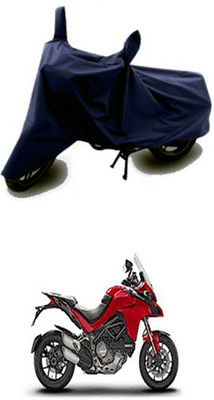 Vedika Collection Two Wheeler Cover for Ducati(Blue)