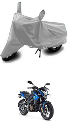 Vedika Collection Two Wheeler Cover for Bajaj(Silver)