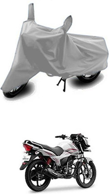 Vedika Collection Two Wheeler Cover for TVS(Victor New, Silver)