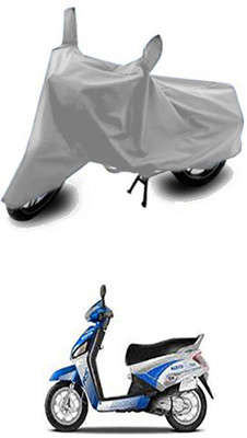 Vedika Collection Two Wheeler Cover for Mahindra(Silver)