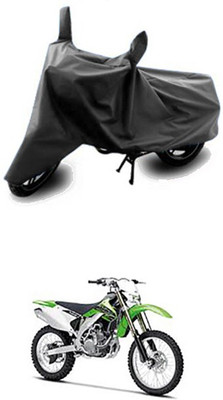 Vedika Collection Two Wheeler Cover for Kawasaki(Grey)