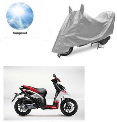 RPSENTTERPR Waterproof Two Wheeler Cover for Aprilia(SR 125, Silver)