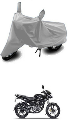 Vedika Collection Two Wheeler Cover for Bajaj(Silver)