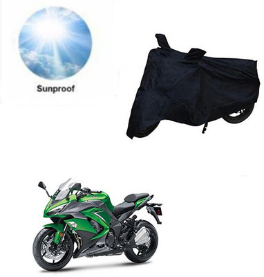 Mdstar Waterproof Two Wheeler Cover for Kawasaki(Ninja 1000, Black)