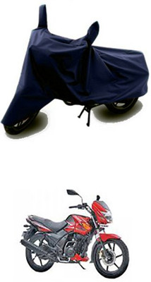 Vedika Collection Two Wheeler Cover for TVS(Flame DS 125, Blue)
