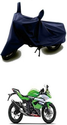 Vedika Collection Two Wheeler Cover for Kawasaki(Ninja 250, Blue)