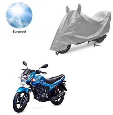 RPSENTTERPR Waterproof Two Wheeler Cover for TVS(Victor New, Silver)