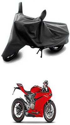 Vedika Collection Two Wheeler Cover for Ducati(Grey)