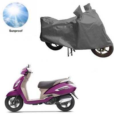 RPSENTTERPR Waterproof Two Wheeler Cover for TVS(Jupiter, Grey)