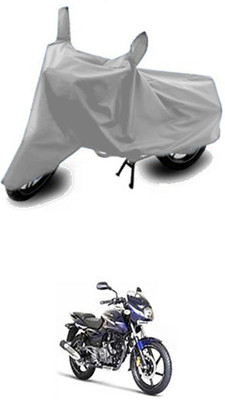 Vedika Collection Two Wheeler Cover for Bajaj(Pulsar 180 DTS-i, Silver)