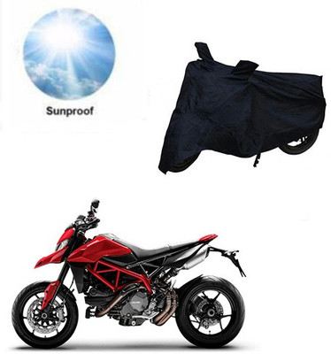 RPSENTTERPR Waterproof Two Wheeler Cover for Ducati(Hyperstrada, Black)