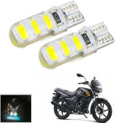 NIR JAY Front, Rear LED Indicator Light for TVS Flame DS125(White)