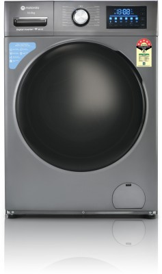 Motorola 10.5 kg 5 Star Wi-Fi Enabled Inverter Technology Fully Automatic Front Load with In-built Heater Grey(105FLIWBM5DG)   Washing Machine  (Motorola)