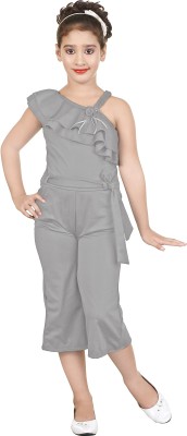 BURBN Solid Girls Jumpsuit