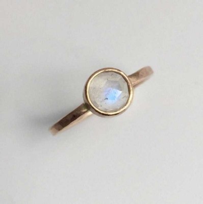 KUNDLI GEMS Moonstone Stone 6.25 carat stone Certified Semi Precious stone Lab Certified Astrological for men & women Stone Moonstone Gold Plated Ring