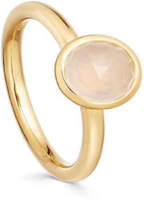 RATAN BAZAAR Moonstone Ring Stone 4.25 carat Natural stone Semi Precious Original & Certified stone Astrological Purpose for unisex Stone Moonstone Gold Plated Ring