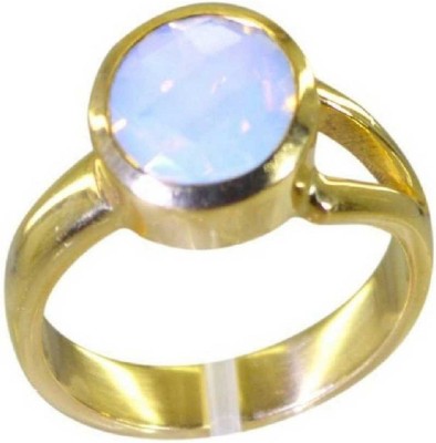 RATAN BAZAAR Stone Moonstone Gold Plated Ring