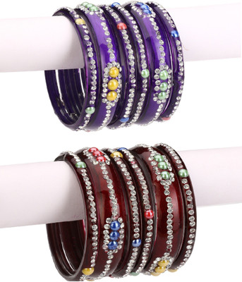 1st Time Stone Bangle Set(Pack of 12)