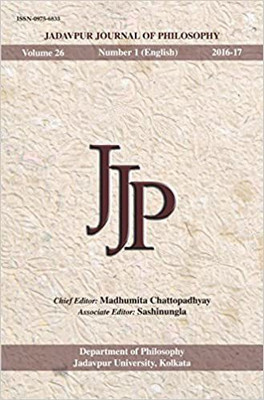 Jadavpur Journal of Philosophy Vol. 26 (no. 1)(Paperback, Madhumita Chattopadhyay, Sashinungla)