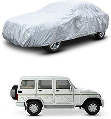 unik auto Car Cover For Mahindra Bolero (Without Mirror Pockets)(Silver)