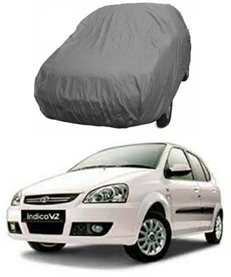unik auto Car Cover For Tata Indica V2 (Without Mirror Pockets)(Grey)
