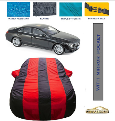CANVAS HUB Car Cover For Mercedes Benz CLS (With Mirror Pockets)(Red, Blue)
