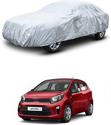 unik auto Car Cover For Kia Universal For Car (Without Mirror Pockets)(Silver)