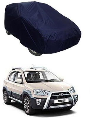 Vedika Collection Car Cover For Toyota Etios Cross (Without Mirror Pockets)(Blue)