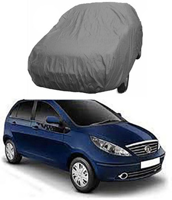 unik auto Car Cover For Tata Indica Vista (Without Mirror Pockets)(Grey)